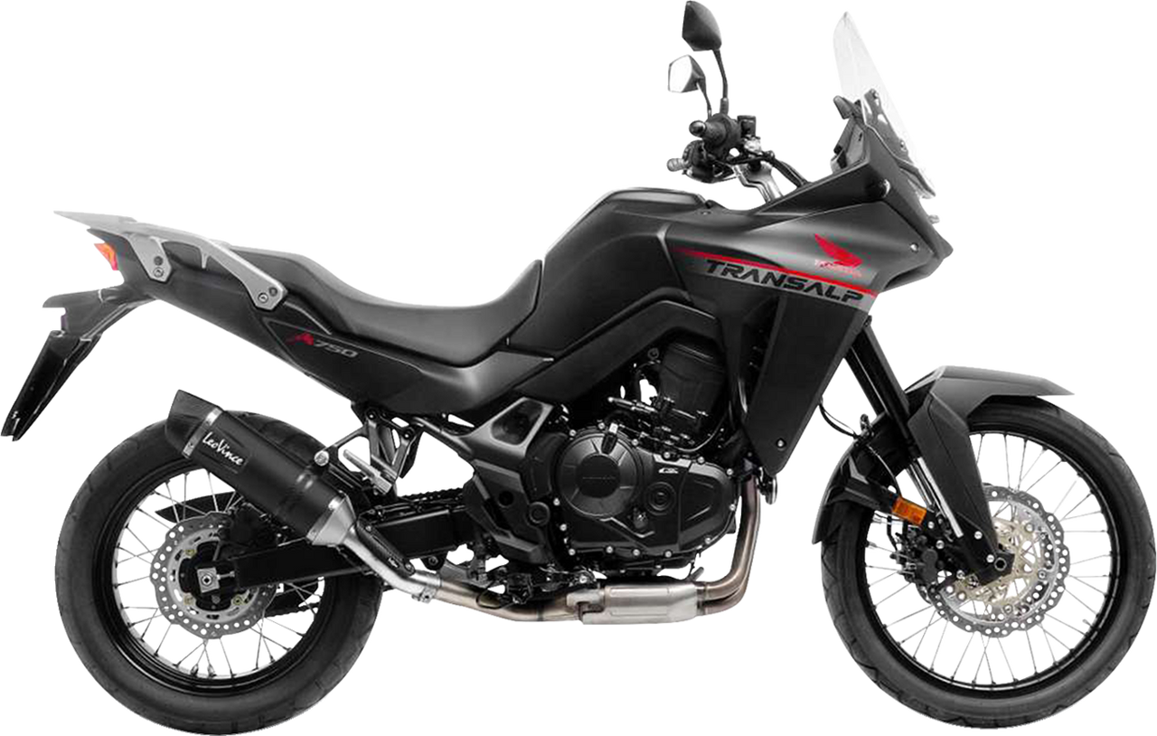 LV One Slip-On Muffler - Black - Honda XL750 Transalp