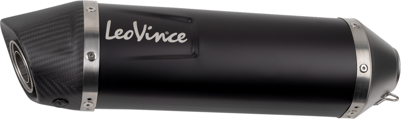 LV One Slip-On Muffler - Black - Honda XL750 Transalp