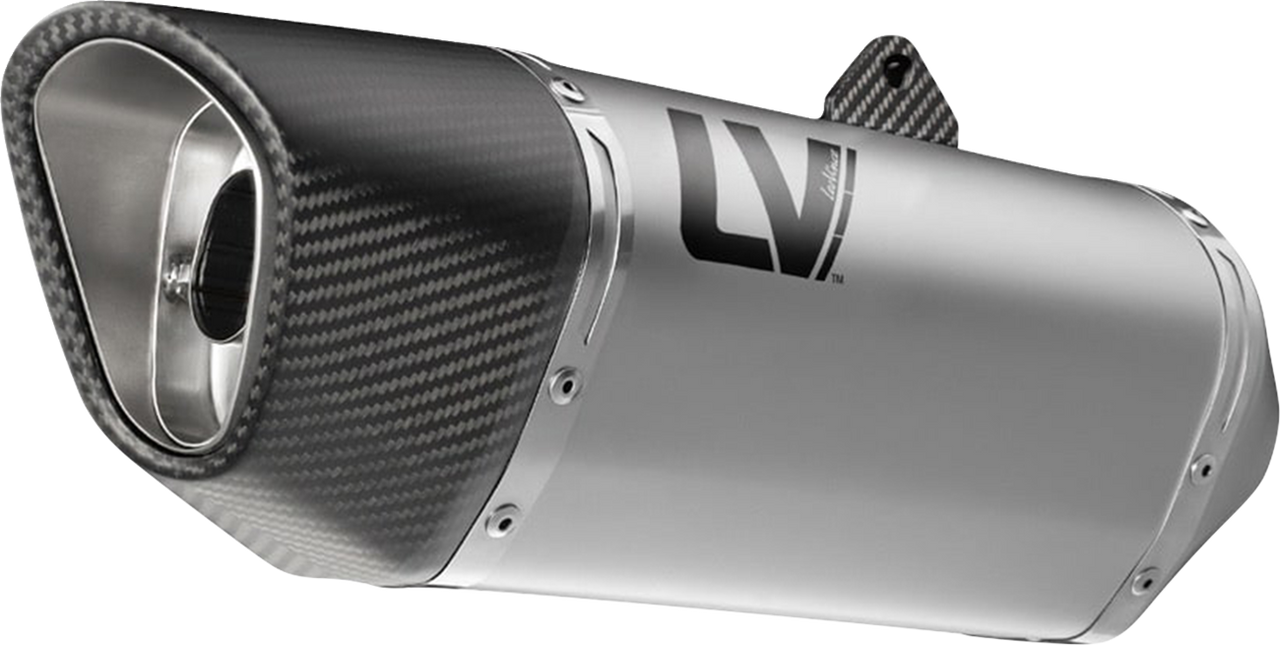 LV-14 R Slip-On Muffler - Stainless Steel - Kawasaki ZX-6R