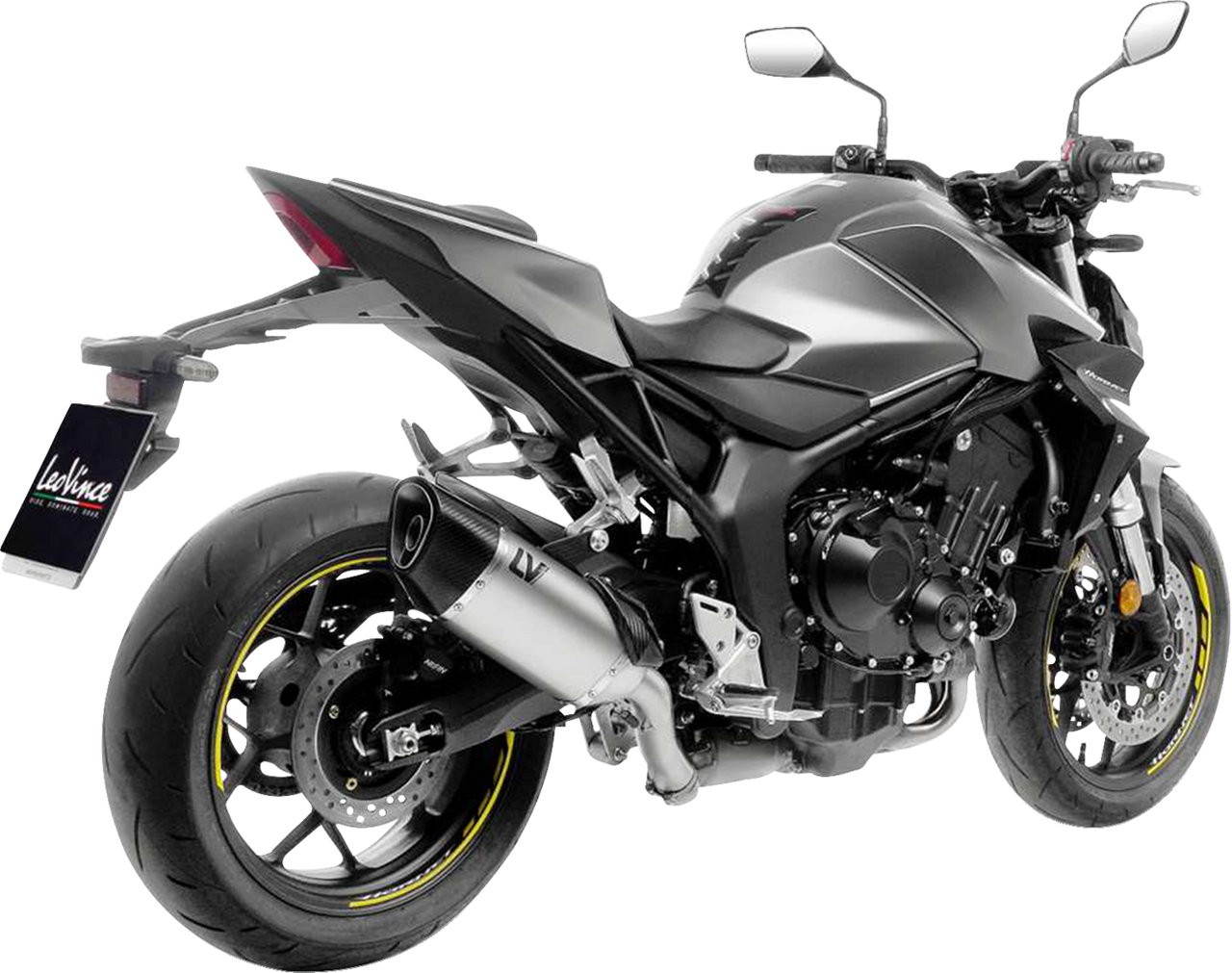 LV-14 R Slip-On Muffler - Stainless Steel - Honda CB 1000 Hornet