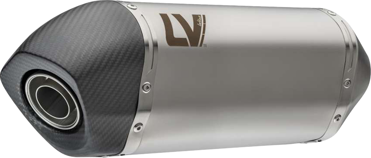 LV-14 Slip-On Muffler - Stainless Steel - Aprilia Tuareg 660