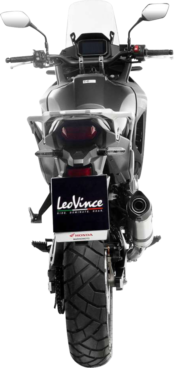 LV One Slip-On Muffler - Stainless Steel - Honda XL750 Transalp