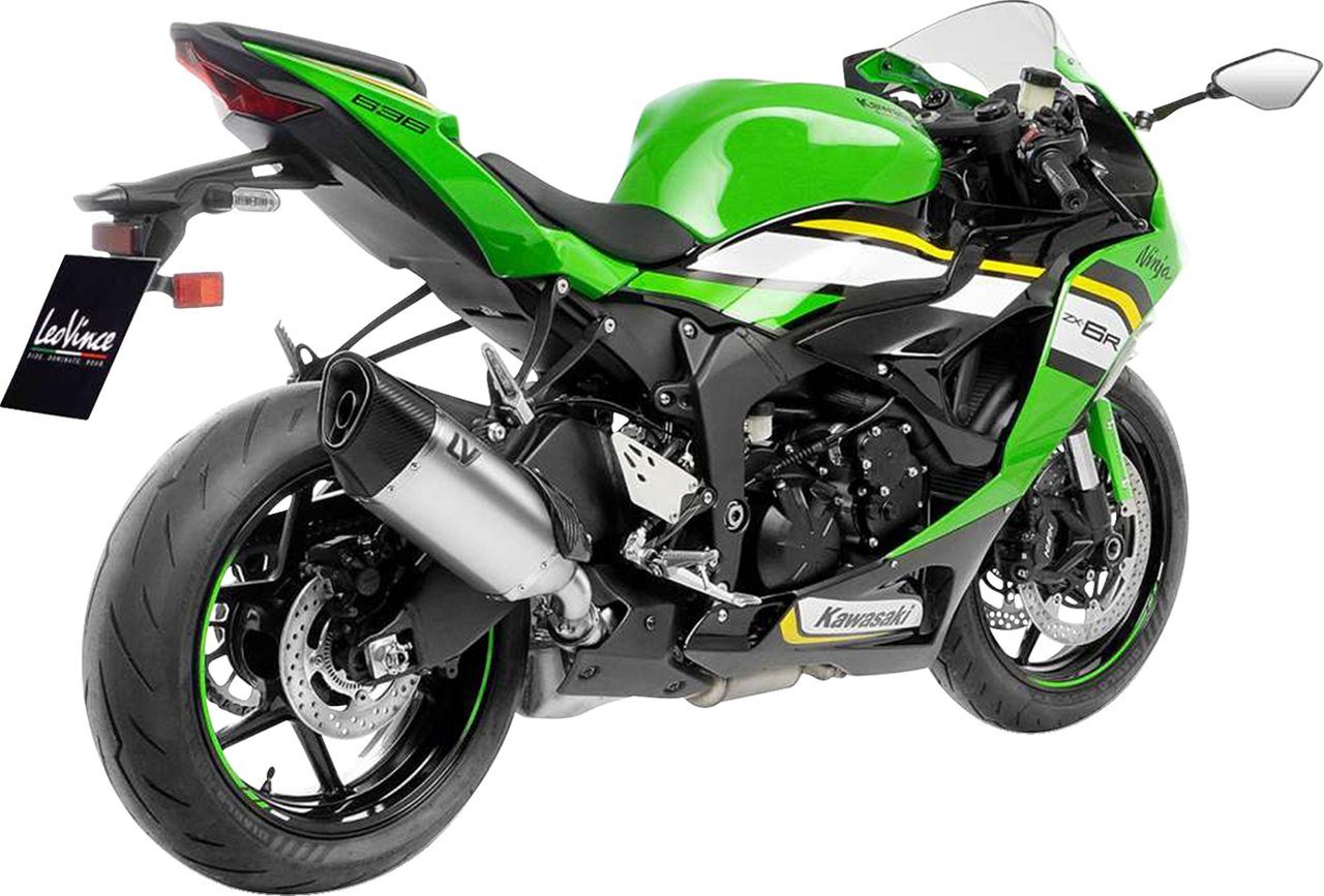 LV-14 R Slip-On Muffler - Titanium - Kawasaki ZX-6R