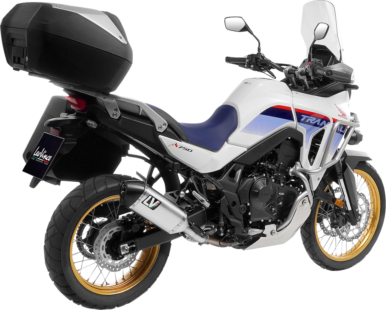 LV-14 Slip-On Muffler - Titanium - Honda XL 750 Transalp