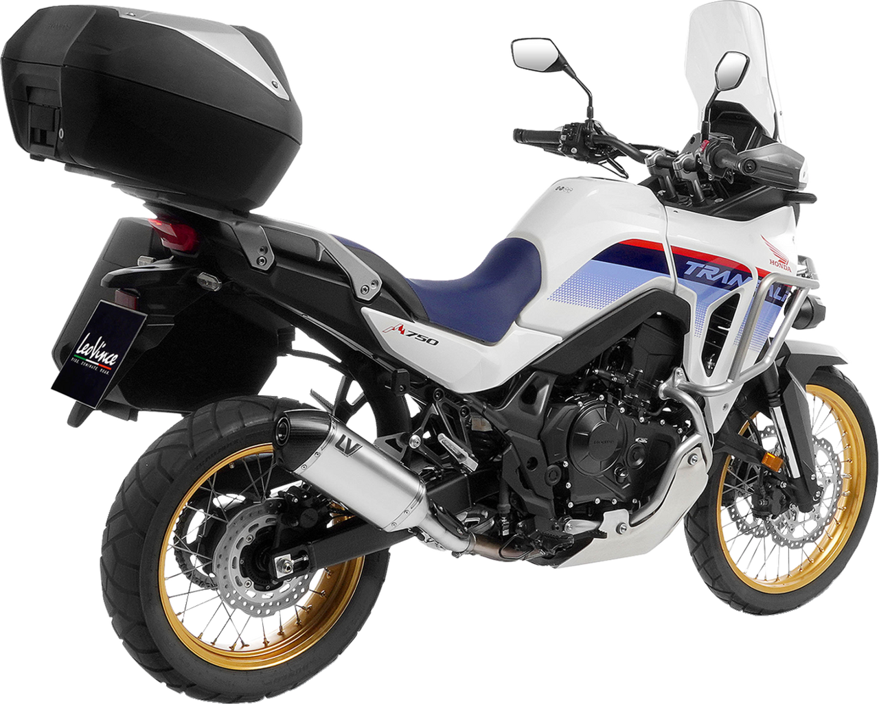 LV-14 Slip-On Muffler - Titanium - Honda XL 750 Transalp