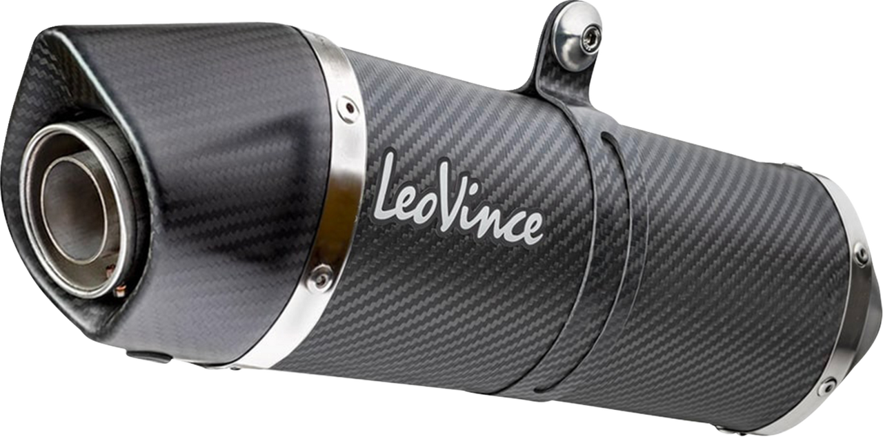 LV One EVO Slip-On Muffler - Black Carbon Fiber