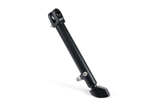 <ul>
<li>Specifically engineered for the Kawasaki Ninja H2</li>
<li>Works with OEM kill switch, springs, and mounting hardware</li>
<li>Easily adjusts from ultra-slammed (-3.50") to lowered (-1.50")<br /> applications using a 4mm hex key (no spring removal required)</li>
<li>Five adjustment positions for fine-tuning lean angle</li>
<li>Dual-radius foot design ensures consistent ground contact<br /> in all adjustment positions</li>
<li>Allows for maximum cornering and ground clearance</li>
<li>Designed to complement Brock&rsquo;s Performance <a style="color: blue;" href="%%GLOBAL_ShopPathSSL%%/radial-mount-front-end-lowering-kit-h2-h2r-15-16-special-edition-zx-14r-16-17/" target="_blank">Front End<br /> Lowering Kit</a> and <a style="color: blue;" href="%%GLOBAL_ShopPathSSL%%/window-link-set-adjustable-ninja-h2-15-16/" target="_blank">Rear Lowering Links</a></li>
<li>Mil-spec black anodized finish and stainless steel hardware<br /> for ultimate corrosion resistance</li>
<li>CNC-machined from aerospace-grade billet aluminum</li>
<li>40 gram (1.4 oz) weight savings vs. OEM kickstand</li>
<li>Designed, machined and assembled in the USA</li>
<li><a style="color: blue;" href="%%GLOBAL_ShopPathSSL%%/content/Instructions/H2R/996889.pdf" target="_blank">Click to view Ninja H2 BrockSTAND&trade; Installation Information</a></li>
</ul>
<div class="moretab" data-title="Product Details">
<p>Are you worried about your lowered Ninja H2 falling over? Tired of looking at the ugly hacksaw job on your stock kickstand? Sick of carrying a block of wood with you after raising your Ninja H2 for additional cornering clearance? Do you just want a trick, lightweight alternative to the stock kickstand? Great News! Brock&rsquo;s Performance brings you the BrockSTAND&trade;! The beautifully crafted, fully adjustable BrockSTAND is just what you need.</p>
<p>Not only have we reinvented the typical adjustable kickstand, our engineering department used some of the same highly technical Computer Aided Design (CAD), Computer Aided Manufacturing (CAM) and Finite Element Analysis (FEA) as was used by the OEM to develop a true factory-quality aftermarket product. We then black anodize the body and oversized hot-asphalt-busting foot, and complete the job with a subtle laser-etched Brock&rsquo;s logo. We feel the BrockSTAND complements the quality and detail of the Ninja H2, and we believe you will also.</p>
</div>
<div class="moretab" data-title="Technical">
<p><strong>Attention:</strong> This lightweight track-style kickstand was designed to support the weight of the motorcycle. Applying additional weight or force to the kickstand will increase the chances of failure. Activities including, but not limited to, sitting on the bike with the kickstand down, spinning the bike on the kickstand, strapping the bike down in a trailer with the kickstand engaged, etc. Failures associated with these types of behavior will not be warranted.</p>
</div>