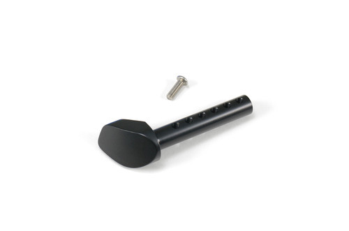 <ul>
<li>Replacement foot and adjustment screw for 'track style' BrockSTAND</li>
<li>Six adjustment positions for fine-tuning lean angle</li>
<li>Dual-radius foot design ensures consistent ground contact<br /> in all adjustment positions</li>
<li>Mil-spec black anodized finish and stainless steel hardware<br /> for ultimate corrosion resistance</li>
<li>CNC-machined from aerospace-grade billet aluminum</li>
<li>Includes Permatex blue threadlocker (0.5ml)</li>
<li>Designed and machined in the USA</li>
</ul>