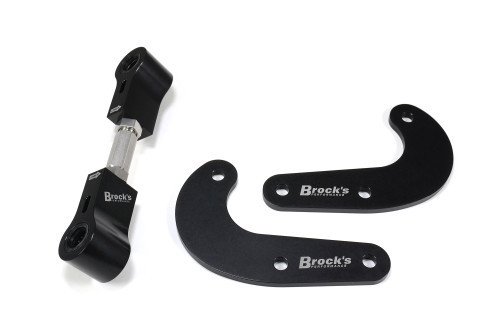 <ul>
<li><strong>100% designed, manufactured, and assembled in the USA<br />using only the finest certified US materials</strong></li>
<li>Quick and easy seat height adjustment from -1.00&rdquo; to -3.75&rdquo;<br /> <strong><em>(aftermarket swingarm required)</em></strong></li>
<li>Allows for full lowering of the chassis for drag use in applications stretched 6+ over stock, with flat oil pans, sidewinders, etc.</li>
<li>Lower center of gravity = lower elapsed times</li>
<li>Fully-adjustable without removing link from bike</li>
<li>Unique &lsquo;window&rsquo; design shows minimum thread engagement<br />for added safety assurance</li>
<li>Replacement rocker arms allow for additional rear shock clearance,<br />for ultimate lowering capability</li>
<li>CNC machined 6061-T6 billet aluminum link ends and rocker arms</li>
<li>Adjustment rod is constructed from high-tensile strength<br />stainless steel with rolled threads</li>
<li>Jam nuts constructed from corrosion resistant stainless steel</li>
<li>Mil-spec black anodized finish with laser etched logos</li>
<li>Factory installed needle bearings from Worldwide Bearings</li>
<li>Bearing dust seals included</li>
<li>Installs using OEM mounting hardware</li>
<li><a style="color: blue;" href="%%GLOBAL_ShopPathSSL%%/content/Instructions/ZX10R_ZX12R/996941.pdf" target="_blank">Click here to view Installation Instructions</a></li>
</ul>
<div class="moretab" data-title="Product Details">
<p><em><strong>This link kit is designed to be used with an aftermarket swingarm.</strong> Lowering the rear of the Kawasaki ZX-10R more than -2.75&rdquo; without an aftermarket swingarm can cause the OEM swingarm to contact the rear tail section, potentially causing damage.</em></p>
<p>Innovative &lsquo;window&rsquo; allows remaining thread engagement to be visually inspected unlike many other fully-adjustable links on the market. This simple idea can prevent a potentially hazardous situation which could occur if the ends pulled out during the launch or down track. Link allows for ultra-fine rear ride height adjustments without removal from the bike (check for proper chain tension following any adjustments). Corrosion free stainless steel construction with ultra-trick black anodized aluminum ends utilizing needle bearings and mounts using OEM hardware.</p>
<p><strong>Note:</strong> Window Links&trade; are not designed for off-road use</p>
</div>