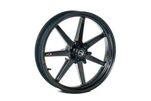 <ul>
<li><span style="color: #666666; font-weight: bold;">SIZE :</span> 3.5" x 17"</li>
<li><span style="color: #666666; font-weight: bold;">WEIGHT :</span> Coming Soon<br />Add 0.40 lb. (0.181 kg) with Worldwide Bearings ceramic bearings<br />Add 0.45 lb. (0.204 kg) with Worldwide Bearings steel bearings</li>
<li><span style="color: #666666; font-weight: bold;">STATIC LOAD RATING :</span> 440 lb. (200 kg)<br /><a style="color: red;" href="http://blog.brocksperformance.com/bst-wheel-load-rating-information/" target="_blank"><strong>Click Here: Important Load Rating Safety Information</strong></a></li>
<li><span style="color: #666666; font-weight: bold;">MATERIALS :</span> Carbon fiber and aluminum</li>
<li><span style="color: #666666; font-weight: bold;">STYLE :</span> Straight, seven-spoke configuration</li>
<li><span style="color: #666666; font-weight: bold;">VALVE STEMS :</span> BST Ultra-High-Speed (UHS) 90-degree, aluminum stems and caps</li>
<li><span style="color: #666666; font-weight: bold;">APPROVALS :</span> DOT E and JWL for street and track use</li>
<li><span style="color: #666666; font-weight: bold;">FITMENT :</span> Direct OEM replacement</li>
<li><span style="color: #666666; font-weight: bold;">WARRANTY :</span> 2 Years</li>
</ul>
<div class="moretab" data-title="Product Details">
<p><iframe src="%%GLOBAL_ShopPathSSL%%/content/Descriptions/BST_iSeries_7_Spoke_Product_Details_Tab.html" width="575" height="500" frameborder="0"></iframe></p>
</div>
<div class="moretab" data-title="Technical">
<p><iframe src="%%GLOBAL_ShopPathSSL%%/content/Descriptions/BST_iSeries_7_Spoke_Technical_Tab.html" width="575" height="500" frameborder="0"></iframe></p>
</div>