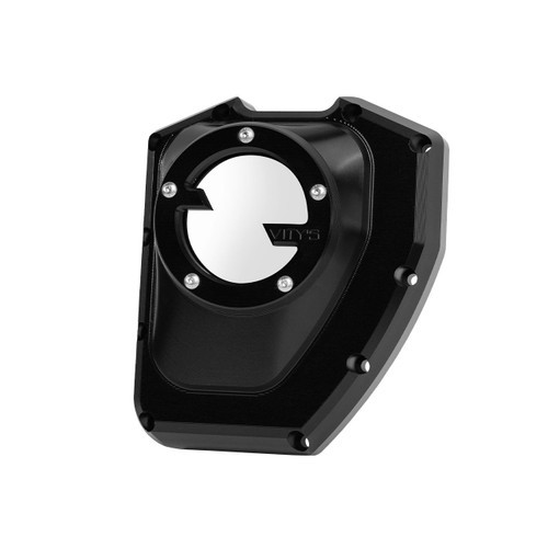 <ul>
<li>Black massive cam cover</li>
<li>CNC machined from billet aluminum</li>
<li>Polycarbonate (see-through) window</li>
<li>Easy to install</li>
<li>Designed for (01-17) Twin Cam models</li>
<li>Reuse OEM hardware for installation</li>
<li>Does not include a gasket for the cover to engine</li>
</ul>
<p><em>Installation should be performed following the OEM Harley-Davidson Service Manual and torque specifications</em></p>
<div class="moretab" data-title="About Vity's Design">
<p>Vity's goal is to dedicate the highest effort we possibly can into our original, custom designed products for your beloved Harley Davidson. Quality and customer satisfaction is imperative to us. We also love our heritage that helped us greatly in the process of creating this brand. Italian craftsmanship at its best.</p>
<p>Vity&rsquo;s Design showcases the natural beauty of CNC machining, in most products, by intentionally omitting final finishing processes such as tumbling, stonewashing, burnishing, or polishing.</p>
<p>The following quote from Vity's Design Founder, Matteo Vitali is translated from Italian: "From the incredible passion for Harley Davidson, my every single iron take shape. From a deep and meticulous study of materials, shapes and color, my accessories come to life."</p>
</div>