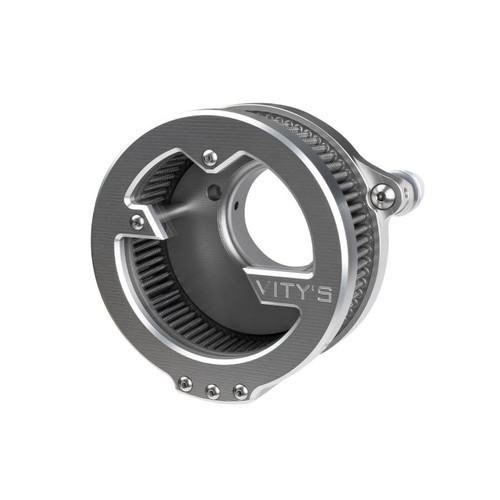 <ul>
<li>Silver massive air cleaner</li>
<li>CNC machined from billet aluminum</li>
<li>Transparent polycarbonate cover</li>
<li>Featuring a <a style="color: blue;" href="%%GLOBAL_ShopPathSSL%%/sprint-filter-p037-ex-fits-vitys-design-massive-air-cleaners/" target="_blank">Sprint Filter P037-EX</a> exclusively designed for the Massive Air Cleaner</li>
<li>Designed for (18-23) Softail models, (17-23) Touring models</li>
<li><strong>Does not fit the following models: Street Glide 117 (2024), Street Glide CVO 121 (23-24), Road Glide 117 (2024), Road Glide CVO/ ST 121 (23-24)</strong></li>
<li>Includes 2 sets of spacers and hardware</li>
</ul>
<p><em>Installation should be performed following the OEM Harley-Davidson Service Manual and torque specifications</em></p>
<div class="moretab" data-title="About Vity's Design">
<p>Vity's goal is to dedicate the highest effort we possibly can into our original, custom designed products for your beloved Harley Davidson. Quality and customer satisfaction is imperative to us. We also love our heritage that helped us greatly in the process of creating this brand. Italian craftsmanship at its best.</p>
<p>Vity&rsquo;s Design showcases the natural beauty of CNC machining, in most products, by intentionally omitting final finishing processes such as tumbling, stonewashing, burnishing, or polishing.</p>
<p>The following quote from Vity's Design Founder, Matteo Vitali is translated from Italian: "From the incredible passion for Harley Davidson, my every single iron take shape. From a deep and meticulous study of materials, shapes and color, my accessories come to life."</p>
</div>
