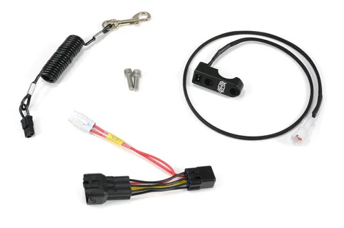 <p><strong>Brock's Performance Integrated Safety Kill Switch w/ Coiled Lanyard for ZX-10R (16-20)</strong></p>
<p>Whether you&rsquo;re a weekend cruiser or a hardcore racer, accidents can happen. Our XDA-approved, Integrated Safety Kill Switch, helps minimize secondary injuries by ensuring your bike doesn&rsquo;t become a hazard after a spill. The Brock's Performance Integrated Safety Kill Switch is lightweight, weatherproof, and installation is fast and easy. While most modern fuel-injected motorcycles are equipped with an OEM tip-over sensor, many race organizations require an additional wrist kill tether that can be quickly checked for functionality at pre-race safety inspection, before the bike is allowed to make a pass.</p>
<p>The Brock&rsquo;s Performance Team, in conjunction with the powersports kill switch industry experts, PMR Components have made sure that installation is quick, easy, and hassle-free!</p>
<p>Remove the front of the brake or clutch master cylinder clamp on the right or left handlebar (rider preference) and install the Safety Kill Switch in its place (torque included mounting screws to 7 ft-lbs.). Install the included wiring harness in line with the right switch assembly. The 6-pin black connector is <a style="color: blue;" href="%%GLOBAL_ShopPathSSL%%/content/images/933161_ZX10R_Kill_Switch_Install_Location_Zoom.jpg" target="_blank">located under the left-side dash panel</a>. Run the Kill Switch lead wire along the OEM wire harness and plug it into the newly installed inline wiring harness. Secure the Kill Switch lead along the OEM wire harness using zip ties. Ensure the bike's handlebars can be moved from stop to stop without binding. Installation is now complete!</p>
<p><em>Remember: If you are going to be Stupid Fast... make sure you are Stupid Safe also!</em></p>
<ul>
<li>Simple plug-and-play installation</li>
<li>Includes complete kill tether, wiring harness, and handlebar mount with corrosion-free stainless hardware</li>
<li>Race-approved tether constructed of coiled/coated aircraft cable with metal retaining crimps</li>
<li>Strong corrosion-free all-metal snap hook</li>
</ul>