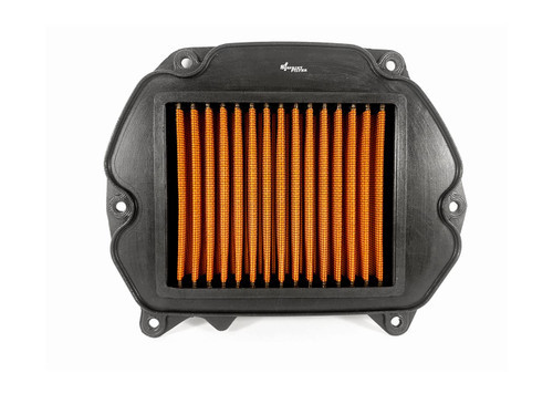 <ul>
<li>Single-layer polyester</li>
<li>P08 material is currently used in MotoGP and WSBK</li>
<li>Innovative polyester material allows for consistent airflow</li>
<li>Steel wire mesh with epoxy varnish finish</li>
<li>Optimized filter surface area provides more airflow, more power, and more filtration</li>
<li>Increased air permeability and filtration efficiency when compared to cotton air filters</li>
<li>Airflow: 5,050 l/m<sup>2</sup>/sec. / Filtration: 80&mu;m</li>
<li>Can be cleaned using only compressed air</li>
<li>Dry filter, no oil treatments required</li>
<li>Direct OEM replacement</li>
<li>1-year warranty</li>
</ul>
<div class="moretab" data-title="Product Details">
<p><iframe src="%%GLOBAL_ShopPathSSL%%/content/Descriptions/Sprint_Filter_Product_Details_Tab_P08.html" width="575" height="500" frameborder="0"></iframe></p>
</div>
<div class="moretab" data-title="Technical">
<p><strong>OEM Reference:</strong> Honda 17210-K64-N00</p>
</div>