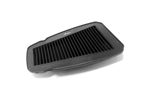 <ul>
<li>Single-layer water-resistant polyester</li>
<li>P08 F1-85 material currently used in MotoGP and WSBK</li>
<li>Highest existing permeability of any air filter on the market</li>
<li>Innovative polyester material allows for consistent airflow</li>
<li>Steel wire mesh with epoxy varnish finish</li>
<li>Patented PTFE (Teflon&trade;) treatment creates a water-resistant barrier</li>
<li>Optimized filter surface area provides more airflow, more power, and more filtration</li>
<li>Increased air permeability and filtration efficiency when compared to cotton air filters</li>
<li>Airflow: 15,000 l/m<sup>2</sup>/sec. / Filtration: 85&mu;m</li>
<li>Can be cleaned using only compressed air</li>
<li>Dry filter, no oil treatments required</li>
<li>Direct OEM replacement</li>
<li>1-year warranty</li>
</ul>
<div class="moretab" data-title="Product Details">
<p><iframe src="%%GLOBAL_ShopPathSSL%%/content/Descriptions/Sprint_Filter_Product_Details_Tab_P08F1_85.html" width="575" height="500" frameborder="0"></iframe></p>
</div>