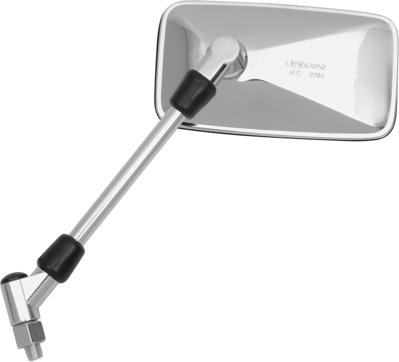 PARTS UNLIMITED Universal Chrome Mirror Rectangle 0640-0344
