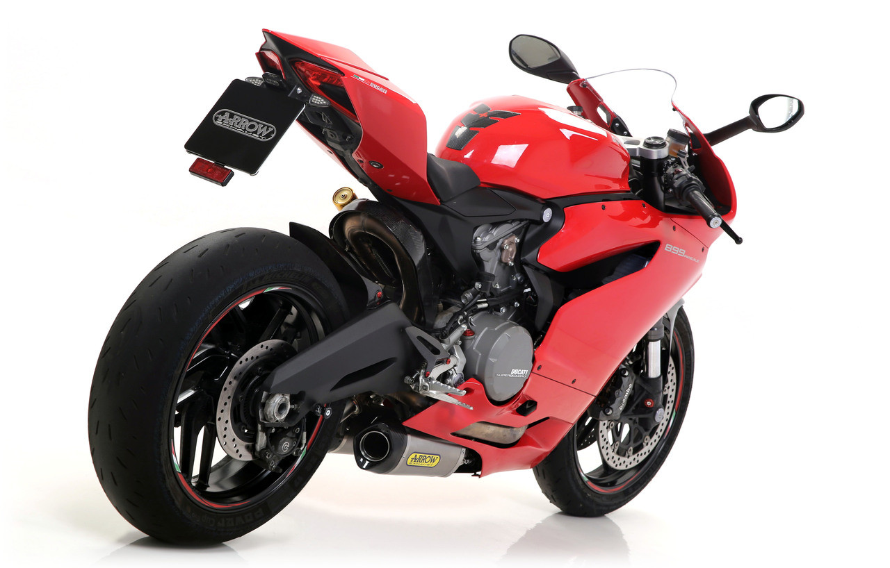 Arrow Exhaust Ducati 899 Panigale 2014-2015 Titanium Works silencers (right and left) with carby end cap