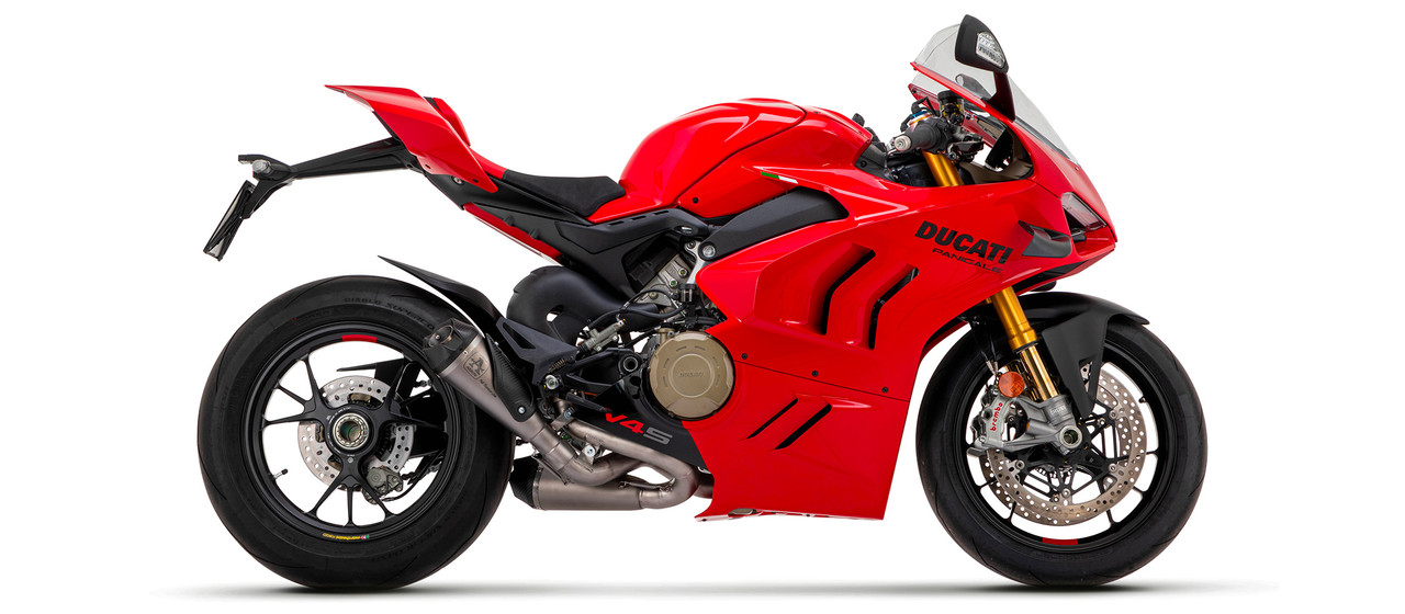 Arrow Exhaust Ducati Panigale V4 2018-2022 Titanium Works silencers (right and left) with titanium link pipes and UPMAP T800+ Programmer