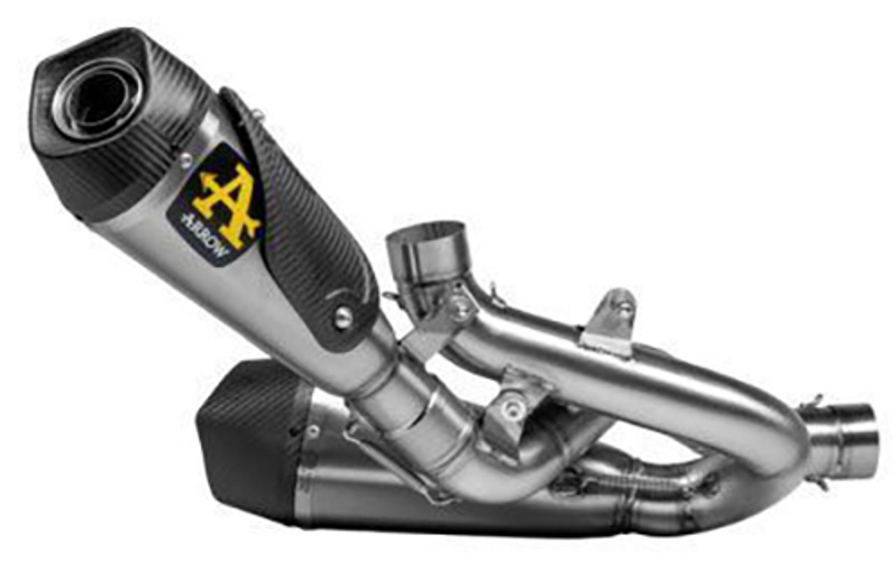 Arrow Exhaust Ducati Panigale V4 2018-2024 Titanium Works silencers (right and left) with stainless steel link pipes