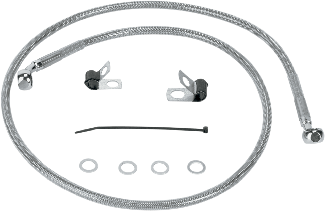 DRAG SPECIALTIES Stainless Steel Brake Line Kit 1741-0874