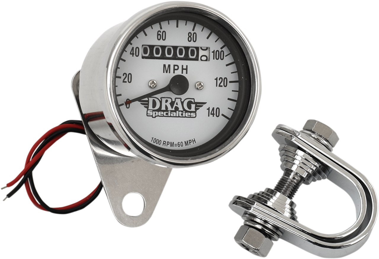 DRAG SPECIALTIES 2.4" Mini Mechanical Speedometer DS-244134