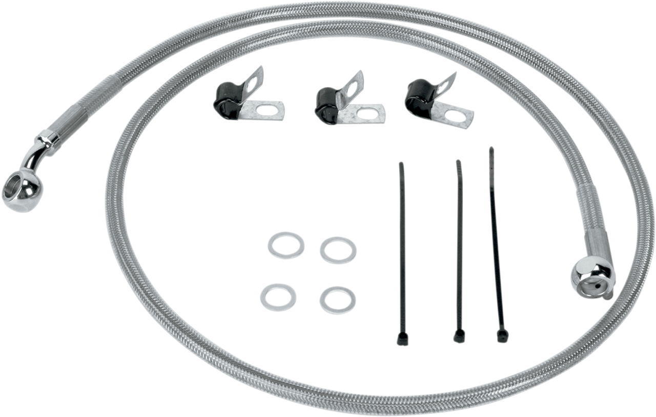 DRAG SPECIALTIES Stainless Steel Brake Line Kit 1741-0872