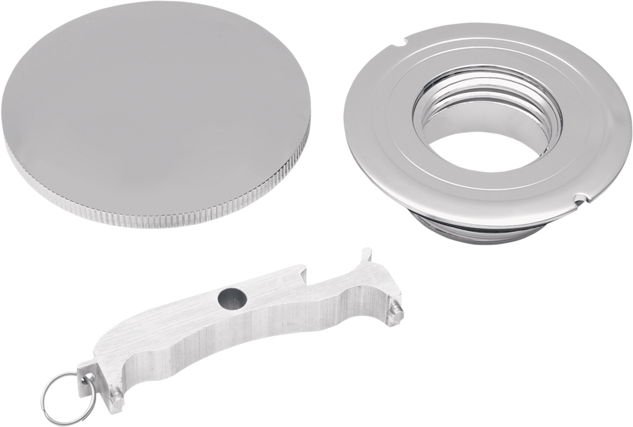 DRAG SPECIALTIES Gas Cap with Paint Protectors 0703-0200