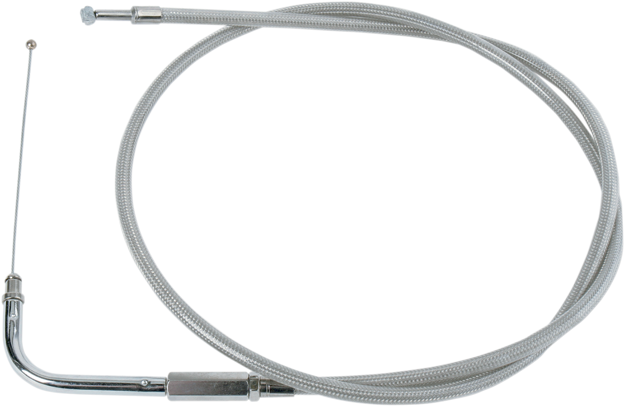 DRAG SPECIALTIES Stainless Braided Throttle Cable 0650-0300