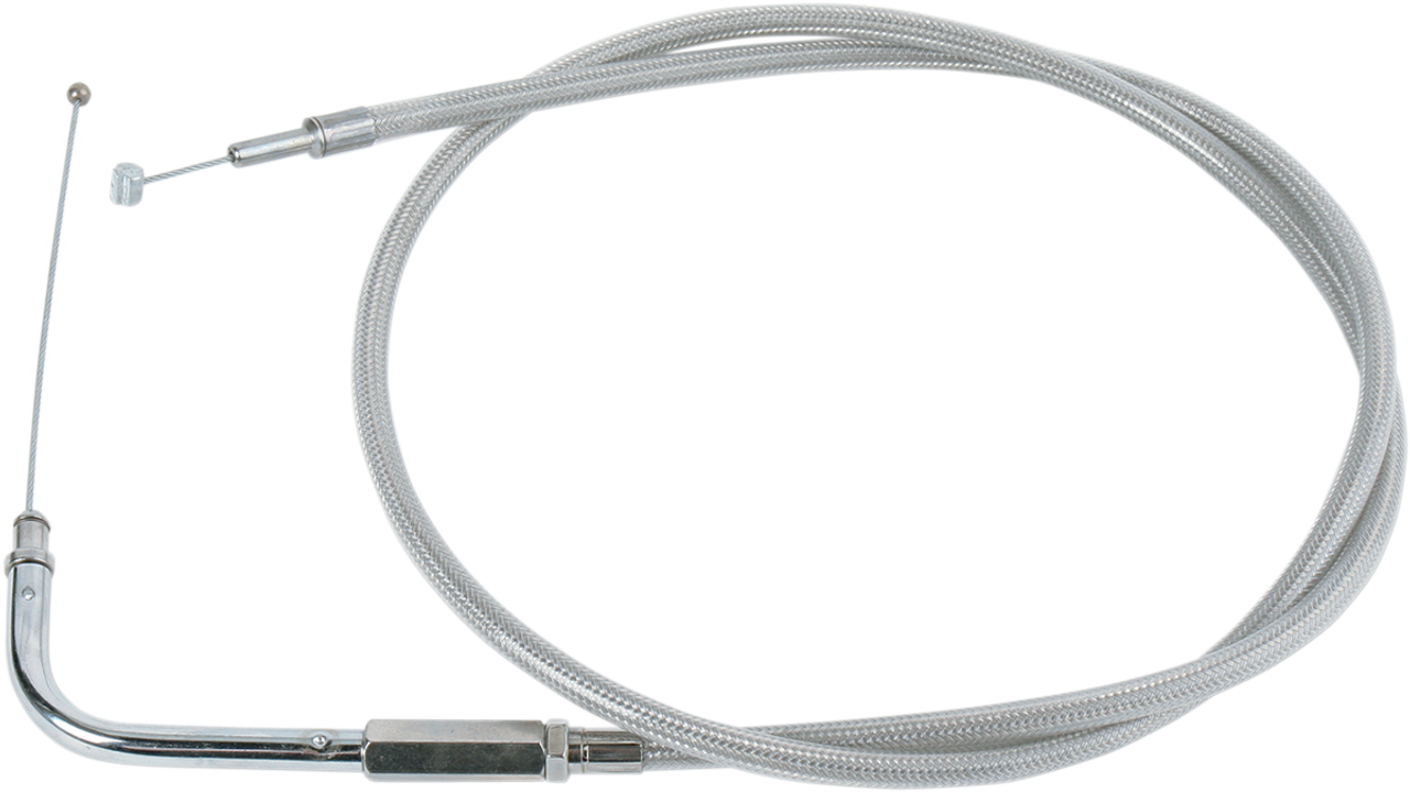 DRAG SPECIALTIES Stainless Braided Throttle Cable 0650-0293