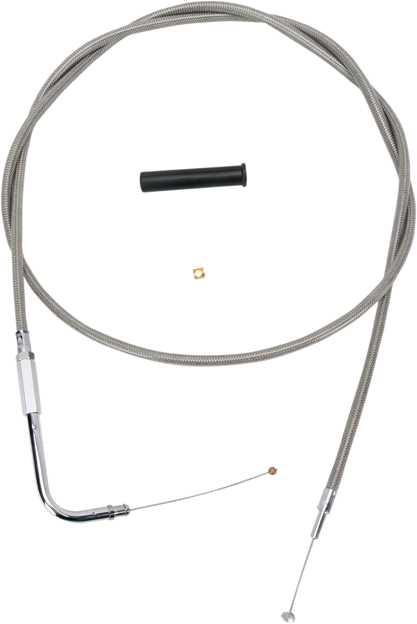 DRAG SPECIALTIES Stainless Braided Throttle Cable 0650-1079