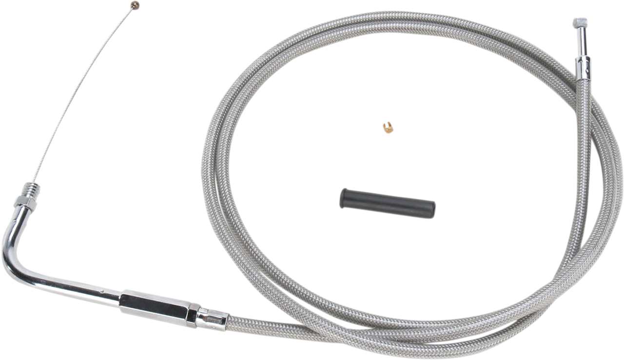 DRAG SPECIALTIES Stainless Braided Throttle Cable 0651-0701