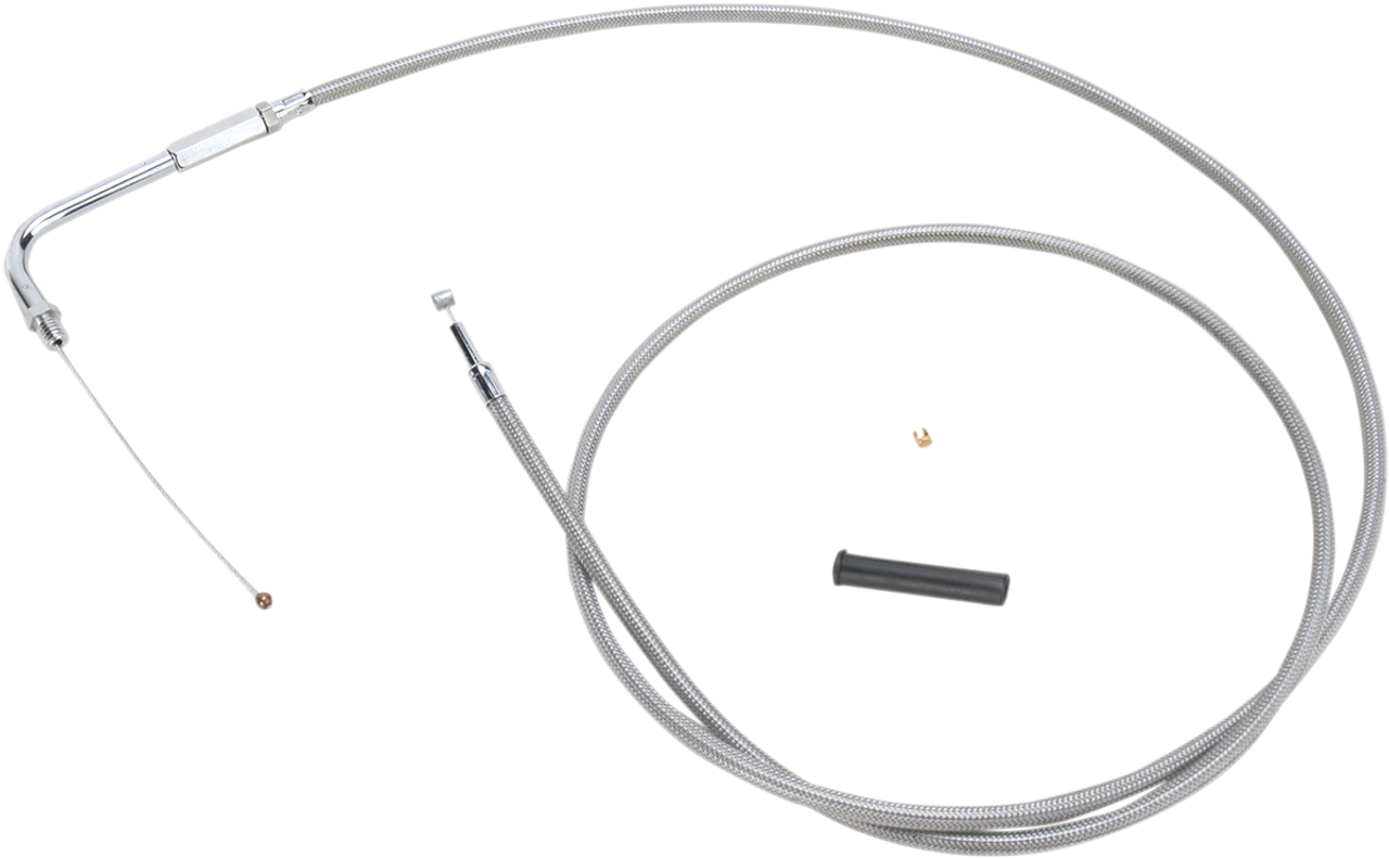 DRAG SPECIALTIES Stainless Braided Throttle Cable 0651-0702
