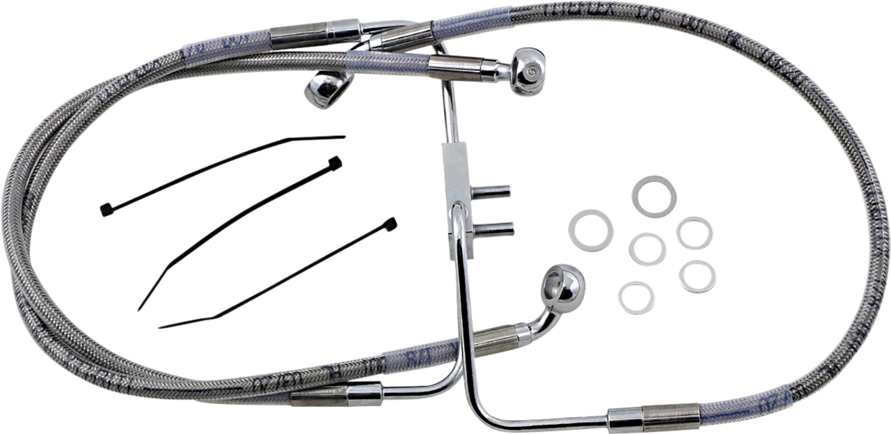 DRAG SPECIALTIES Stainless Steel Brake Line Kit 1741-5841