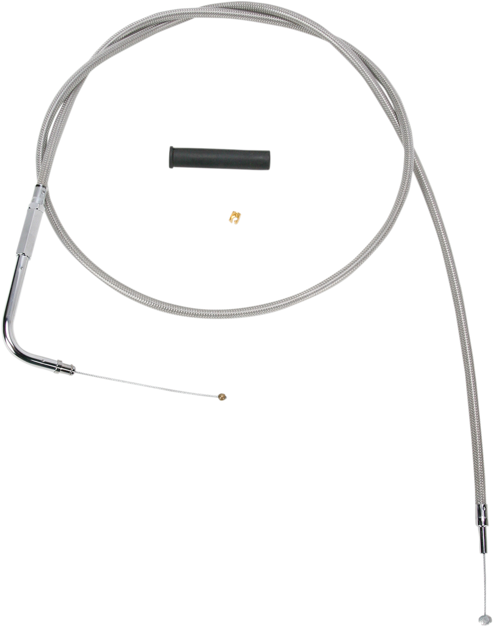 DRAG SPECIALTIES Stainless Braided Throttle Cable 0650-1073