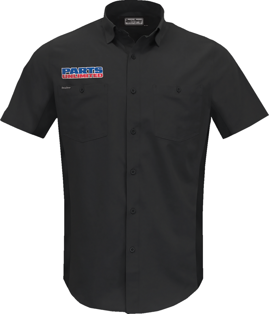 Throttle Threads Parts Unlimited Vented Shop Shirt Psu37St26Bkxl