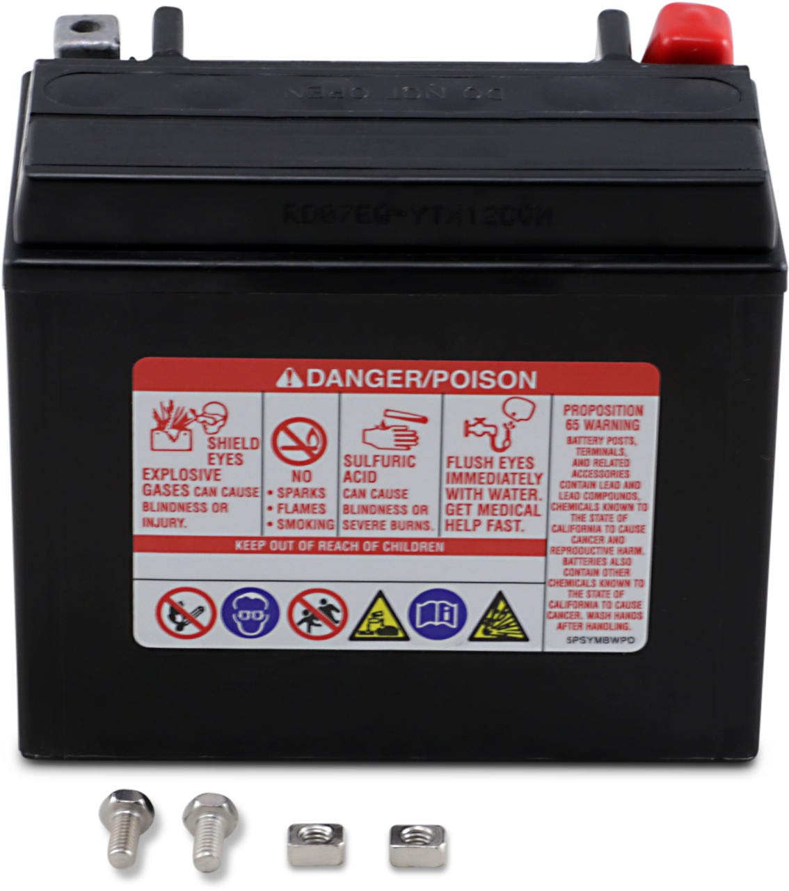 Yuasa Agm Maintenance-Free Battery Yuam7Rh2Stwn