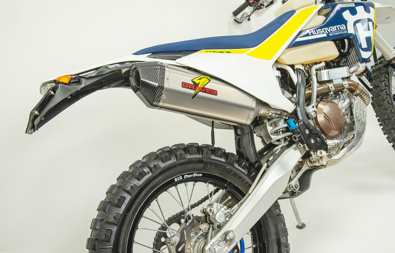 Titanium Octagon Dual Sport / Off-road Slip-on Exhaust - Carbon End Cap