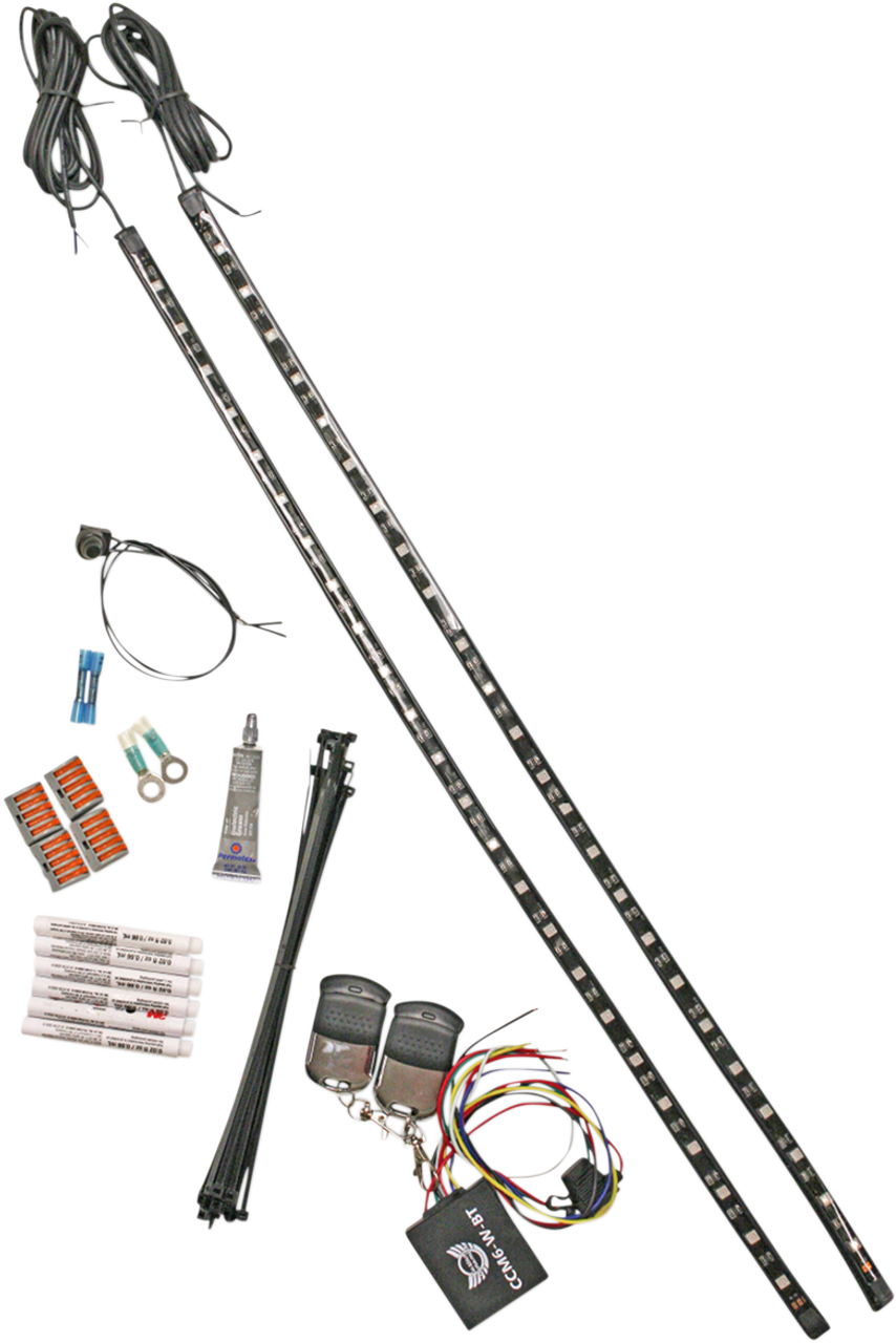 Custom Dynamics Magical Wizards Snowmobile Running Board Led Accent Light Kit Mwzorsnow01
