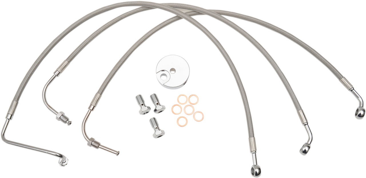 La Choppers Stainless Steel Brake Line Kit La8006B19