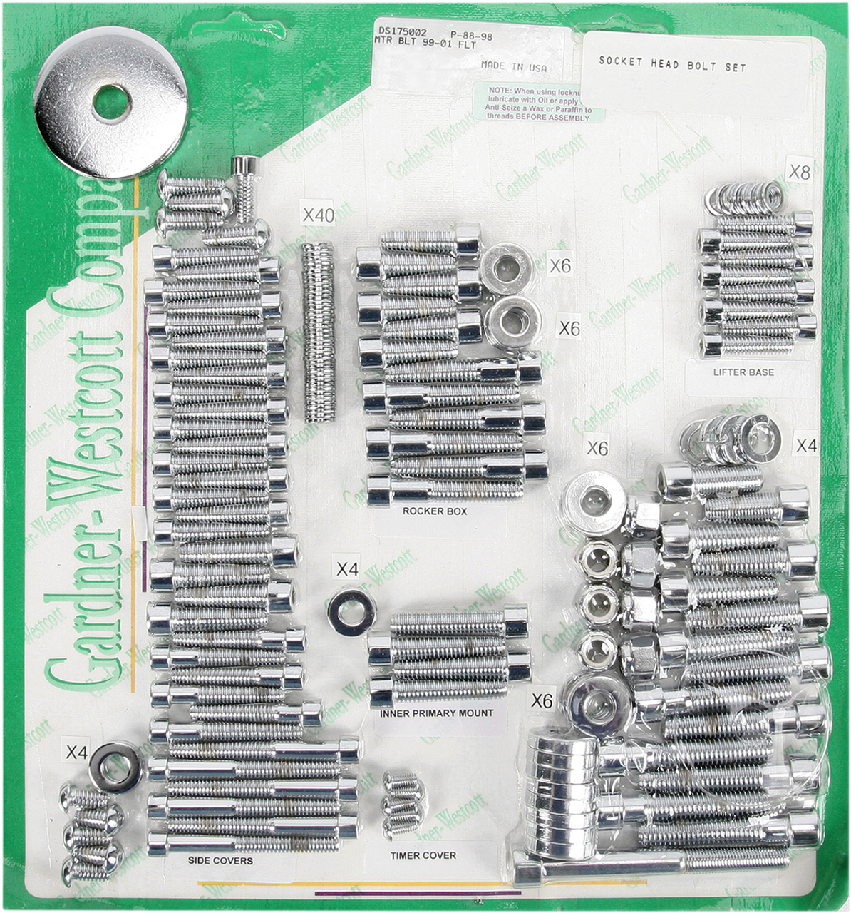 Gardner-Westcott Big Twin Motor Sets P8898