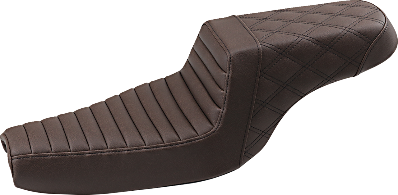 Saddlemen Step-Up Seat Front Tuck-N-Roll Rear Lattice Stitch 80711176Br