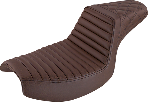 Saddlemen Step-Up Seat Front Tuck-N-Roll Rear Lattice Stitch 88209176Br