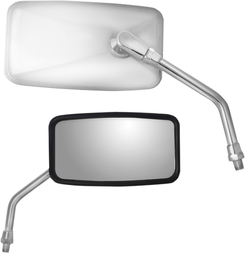 PARTS UNLIMITED Stainless Steel Rectangular Mirror 0640-0973