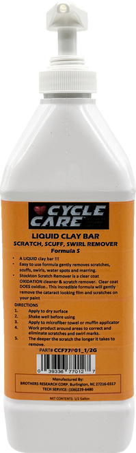 Cycle Care Formulas Formula S Liquid Clay Bar - Scratch, Scuff, And Swirl Remover Ccf77P01_1/2G