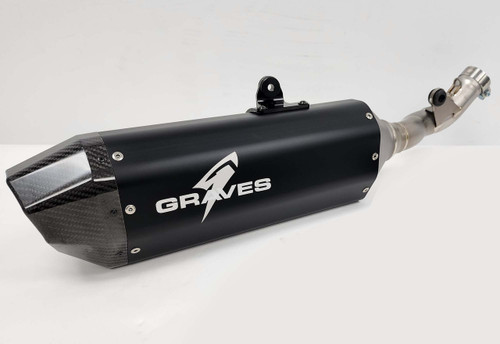Honda CRF450RL / L / X Aluminum - Black Exhaust