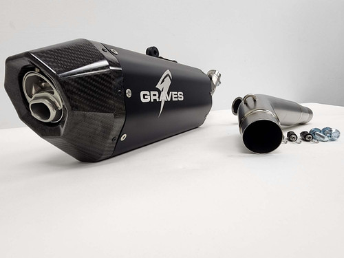 Honda CRF450RL / L / X Full Exhaust Aluminum - Black