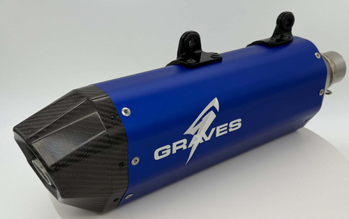 KTM - Husqvarna - GasGas  Multi Fitment DualSport Stainless Exhaust - Blue