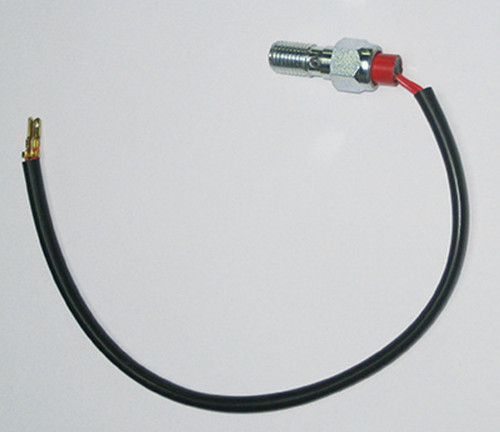 Graves Banjo bolt pressure switch for brake light activation. Graves Banjo bolt pressure switch for brake light activation.