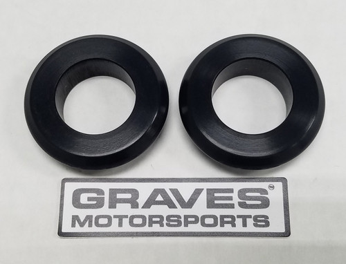 Graves Motorsports WORKS Kawasaki ZX-6R Front Wheel Captive Spacers Kit Graves Motorsports WORKS Kawasaki ZX-6R Front Wheel Captive Spacers Kit