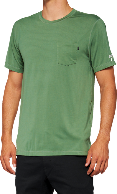 Mission Athletic T-Shirt Olive - Small | 100%